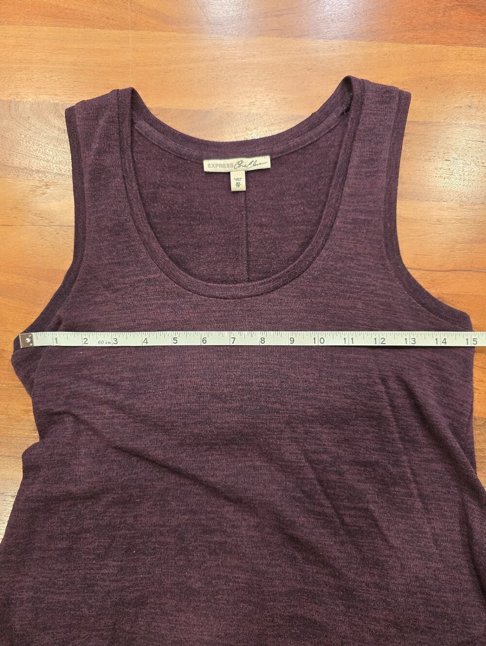 Express Maroon Tank Top - Picture 3 of 5